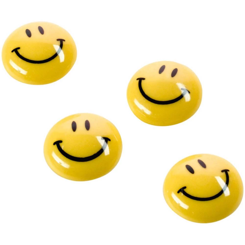 Magnetoplan Magnet Smiley (&Oslash;) 40 mm Okrugli Žuta 4 ST 16673 slika