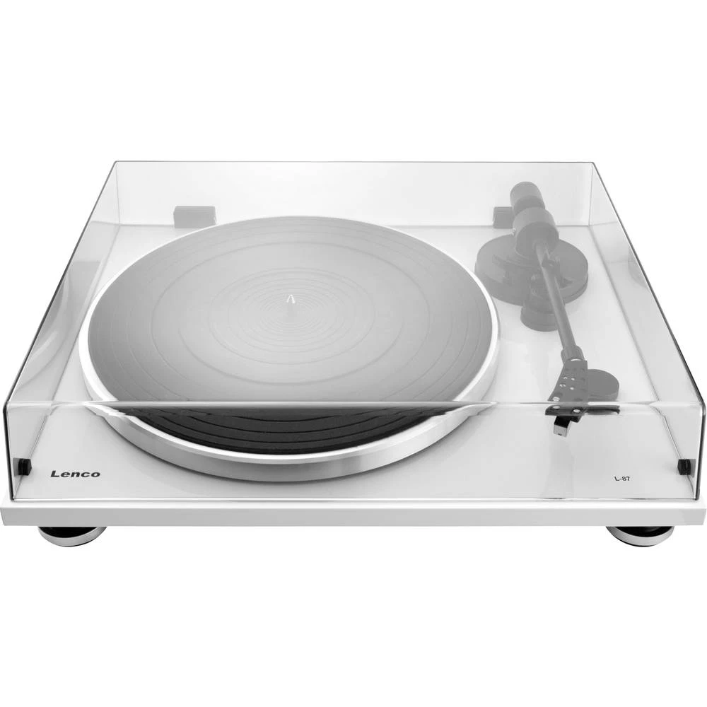 Lenco L-87WH USB gramofon Remenski pogon Bijela slika