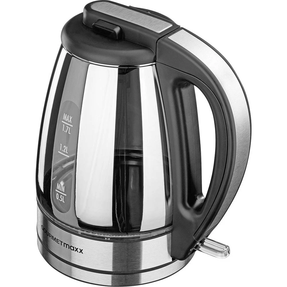 Kuhalo za vodu Bezžičan GourmetMaxx 07796 Staklo, Krom boja slika