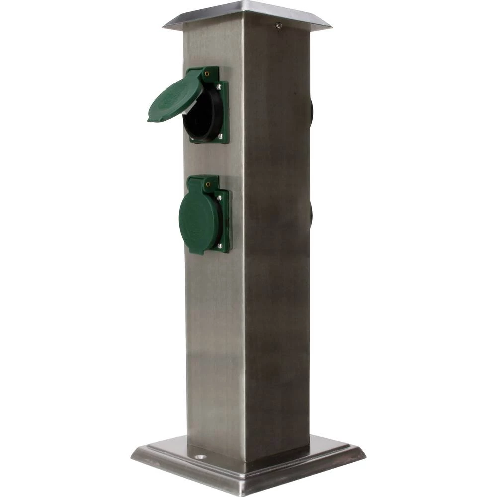 Kopp 145330013 Vrtna utičnica 4-struki Plemeniti čelik, Zelena slika
