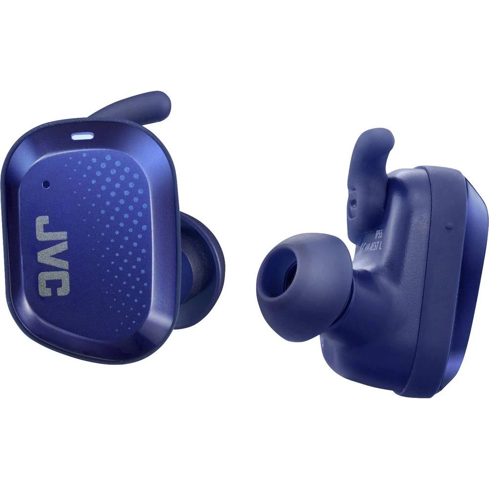 Bluetooth&reg; sportske in ear slušalice JVC HA-AE5T-A u ušima otporne na znojenje, vodootporne plava boja slika
