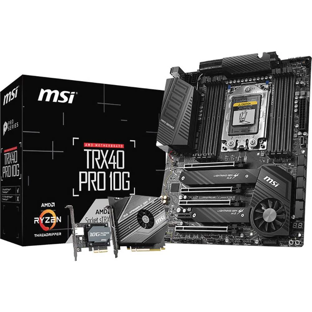 Matična ploča MSI TRX40 Pro 10G Baza AMD AM4 Faktor oblika ATX Set čipova matične ploče AMD&reg; TRX40 slika