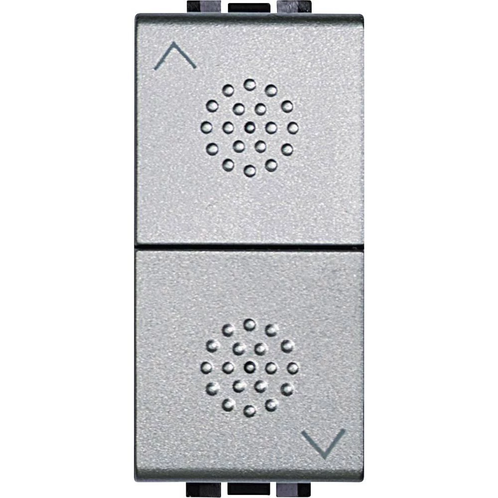 Legrand   prekidač/tipkalo za žaluzine Living&Light aluminij boja NT4027 slika