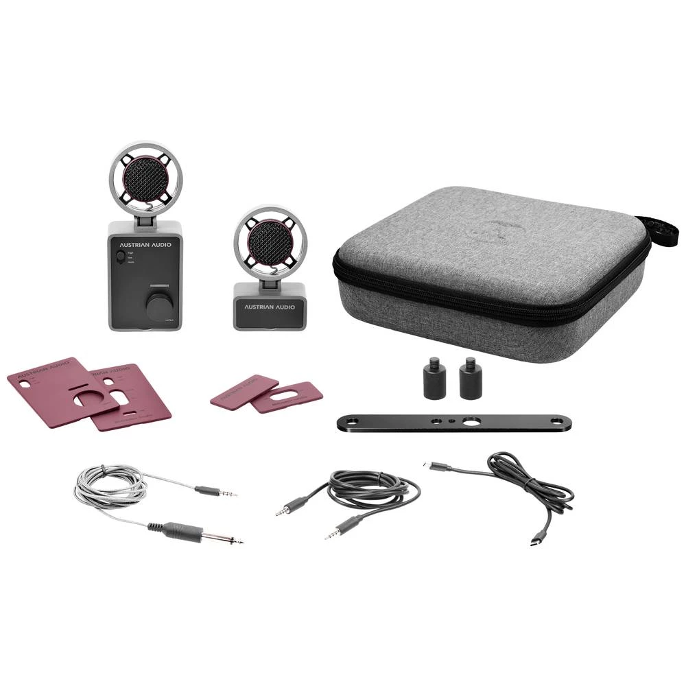 Austrian Audio MiCreator System Set stojeći studijski mikrofon Način prijenosa:žičani postolje, uklj. kabel jack, USB-C® slika