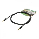 Hicon HBA-3S-0060 utičnica audio priključni kabel [1x 3,5 mm banana utikač - 1x 3,5 mm banana utikač] 0.60 m crna