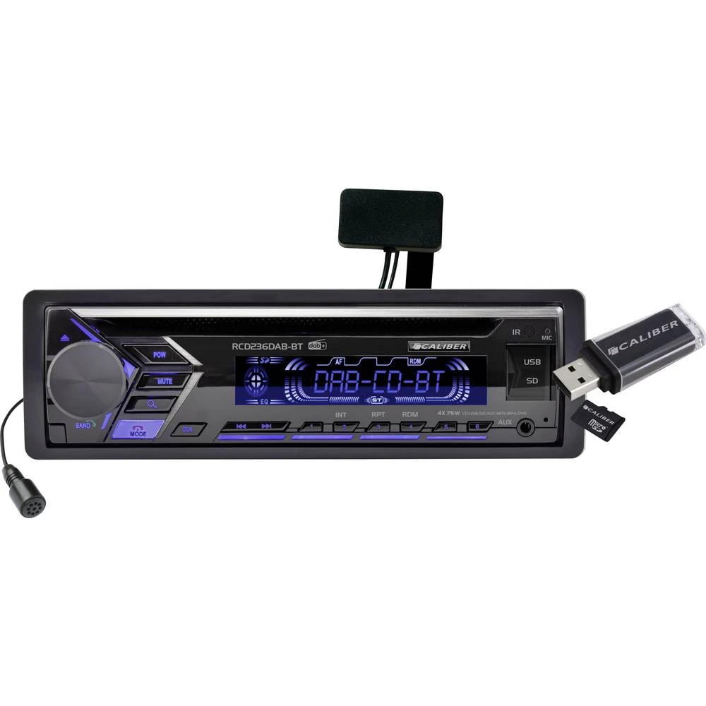 Caliber Audio Technology RCD236DAB-BT autoradio Bluetooth® telefoniranje slobodnih ruku, DAB + tuner, uklj. dab antena slika