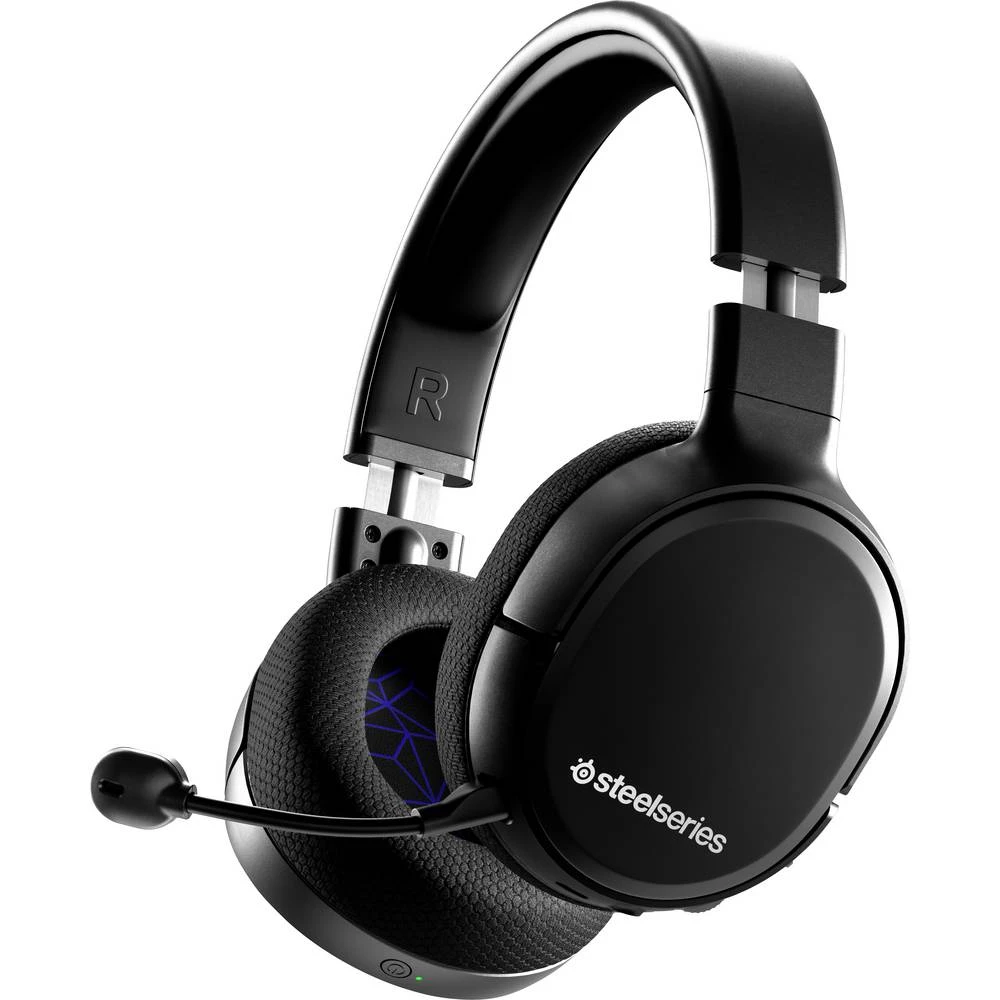 Steelseries Arctis 1 Wireless igraće naglavne slušalice sa mikrofonom bežični 2.4 gHz bežične, stereo preko ušiju crna slika