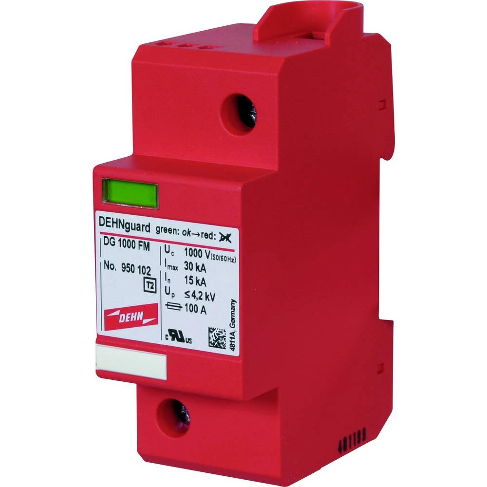 DEHN 950102 Überspannungsableiter Typ 2 DEHNguard 1-polig Uc 1000V AC odvodnik prenapona   15 kA  1 St. slika