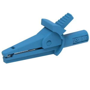 Electro PJP 5002-IEC-d4-CD1-Bl krokodilska stezaljka plava boja Stezni raspon maks.: 9 mm dužina: 51 mm 1 St. slika