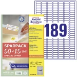 Avery-Zweckform L4731REV-65 univerzalne naljepnice 25.4 x 10 mm papir bijela 65 list ponovno ljepljenje tintni pisač, la