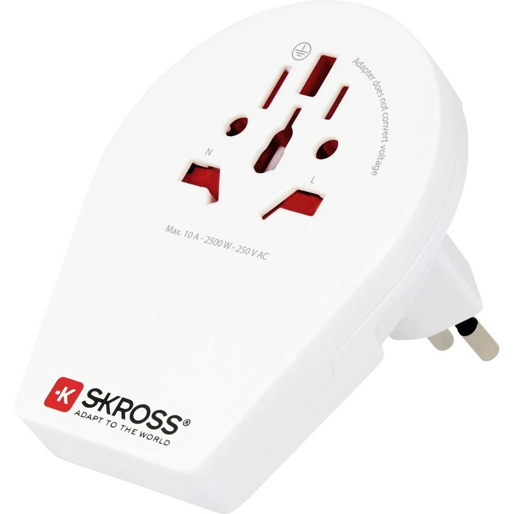 Skross 1500271 putni utikač Country Adapter World to Siss+Italy+Brazil slika