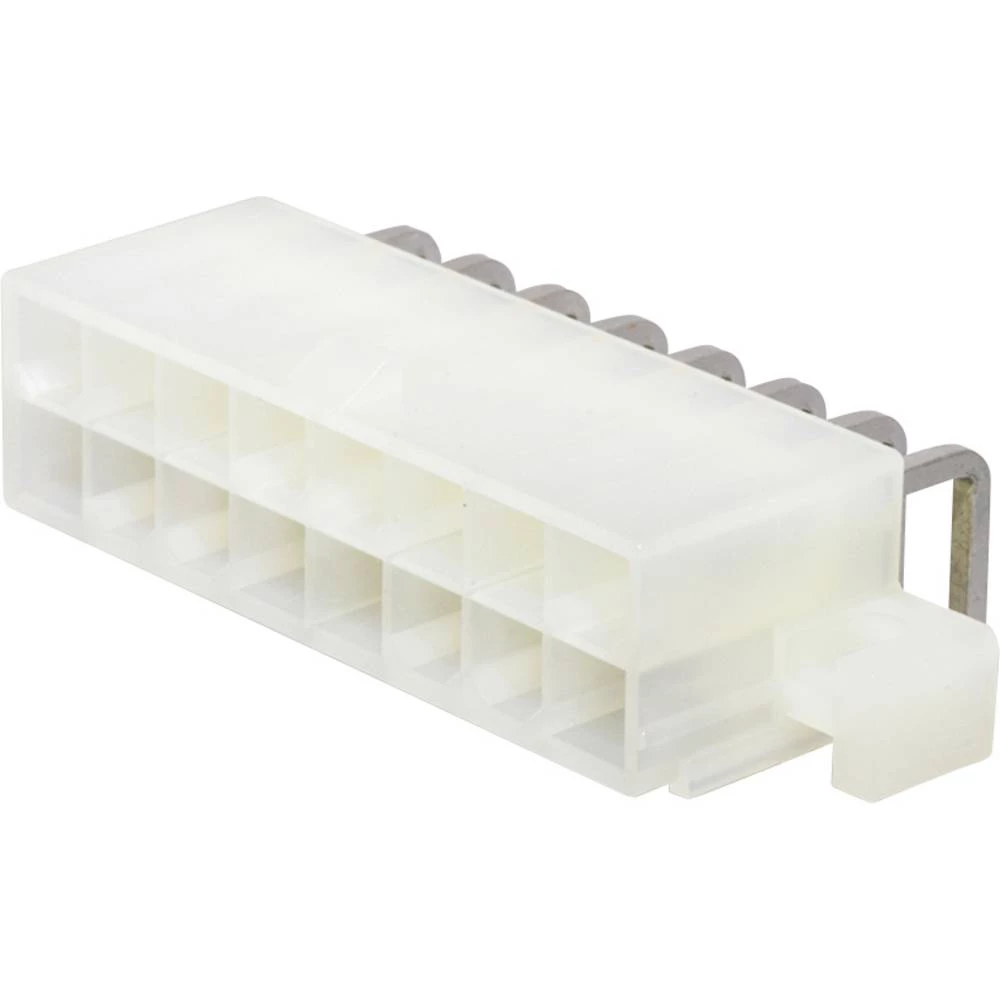 Molex 39291168 Mini-Fit Jr. Header, Dual Row, Right-Angle, with PCB Mounting Flange, 16 Circuits, PA Polyamide Nylon 6/6 slika