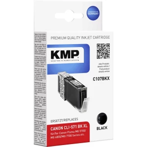KMP Tinta zamijena Canon CLI-571 BK XL Kompatibilan Foto crna C107BKX 1568,0001 slika
