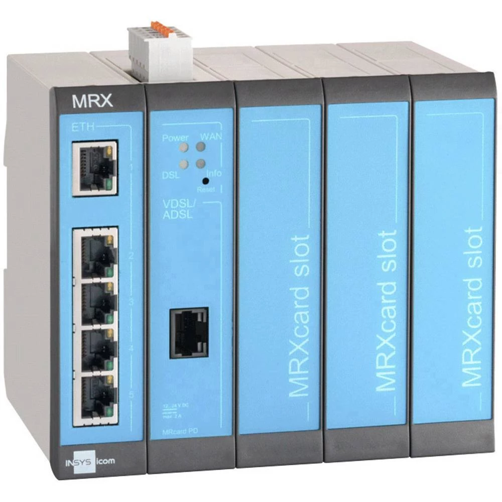 Modularni DSL ruter Insys MRX-5 DSL (AnnexJ/B) RS 485, RS 232, Ethernet 12 V/DC, 24 V/DC slika