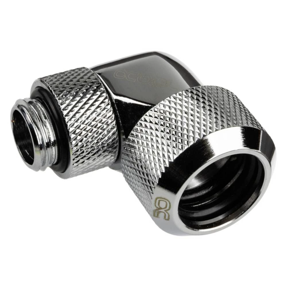 Alphacool Eiszapfen Anschluss 90 Grad G1/4 Zoll AG auf 16mm AD Hardtube kutni priključak za vodeno hlađenje slika