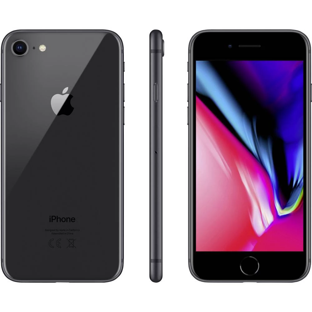 Apple iPhone 8 128 GB 4.7 "(11.9 cm) iOS 11 12 MPix Svemirsko-siva slika
