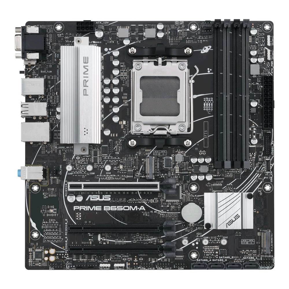 Asus PRIME B650M-A-CSM matična ploča Baza #####AMD AM5 Faktor oblika (detalji) Micro-ATX Set čipova matične ploče AMD® B650 slika