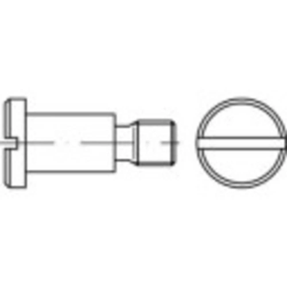 TOOLCRAFT  1063116 vijci s plosnatom glavom M5 3 mm utor DIN 923   nehrđajući čelik  100 St. slika
