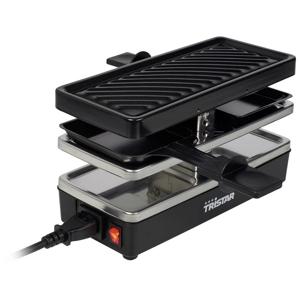 Tristar RA-2741 Raclette, 400, Plastika, Crna Tristar RA-2741 Raclette 2 posude crna slika