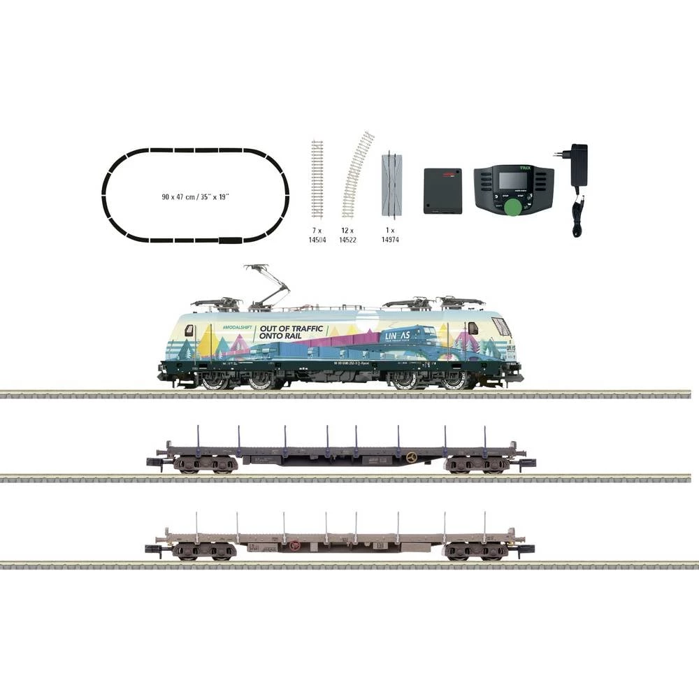 MiniTrix 11165 Početni set za teretni vlak N tvrtke Railpool AG slika