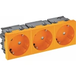 OBO Bettermann 6120505 umetak uređaja 3-dijelna utičnica (Š x V x D) 135 x 45 x 40 mm 1 St. narančasta