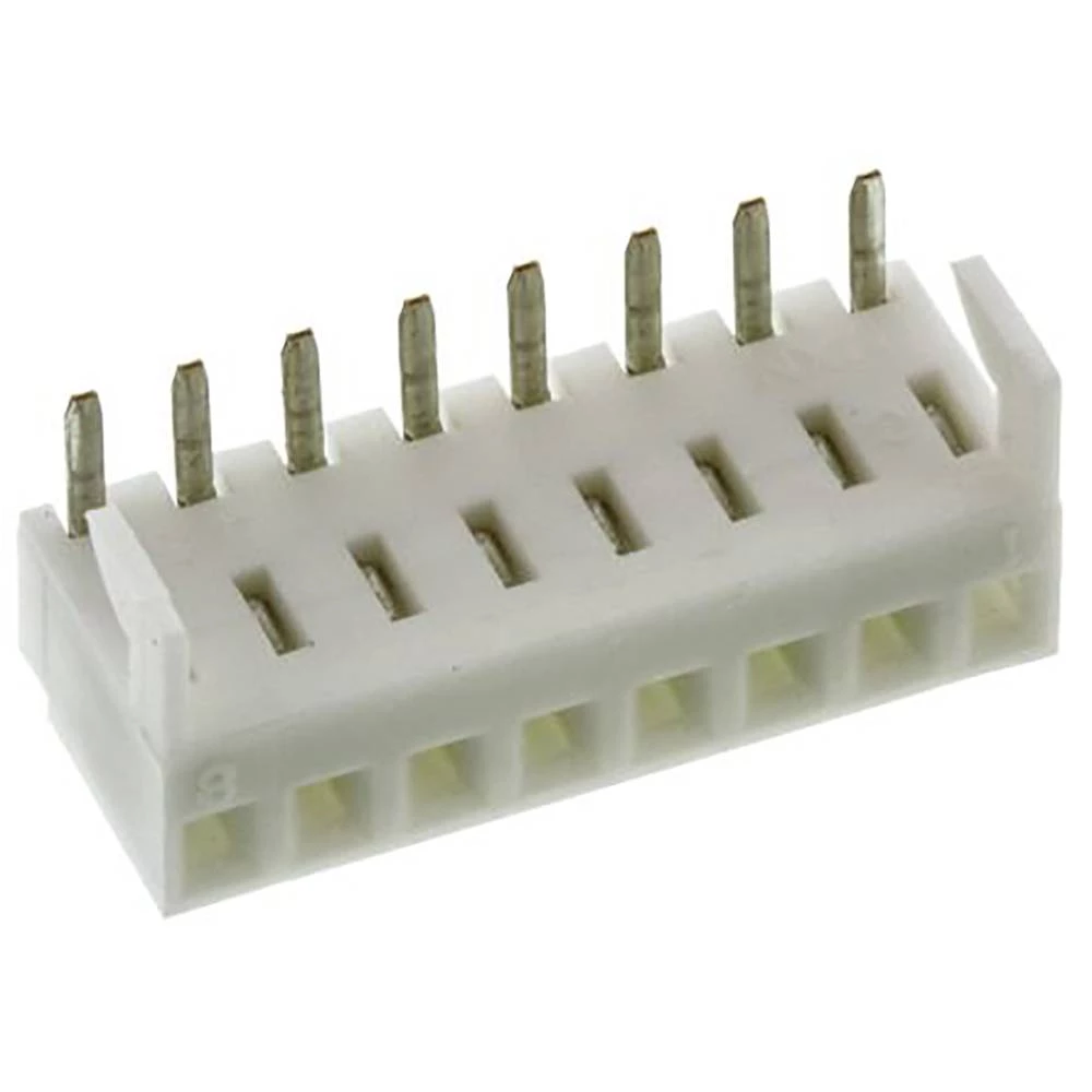 Molex ugradna standardna letva sa ženskim kontaktima Ukupan broj polova 8 Raster: 2.54 mm 38001338 1 St. Tray slika