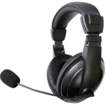 Renkforce RF-4755728 računalo Over Ear Headset žičani stereo crna kontrola glasnoće