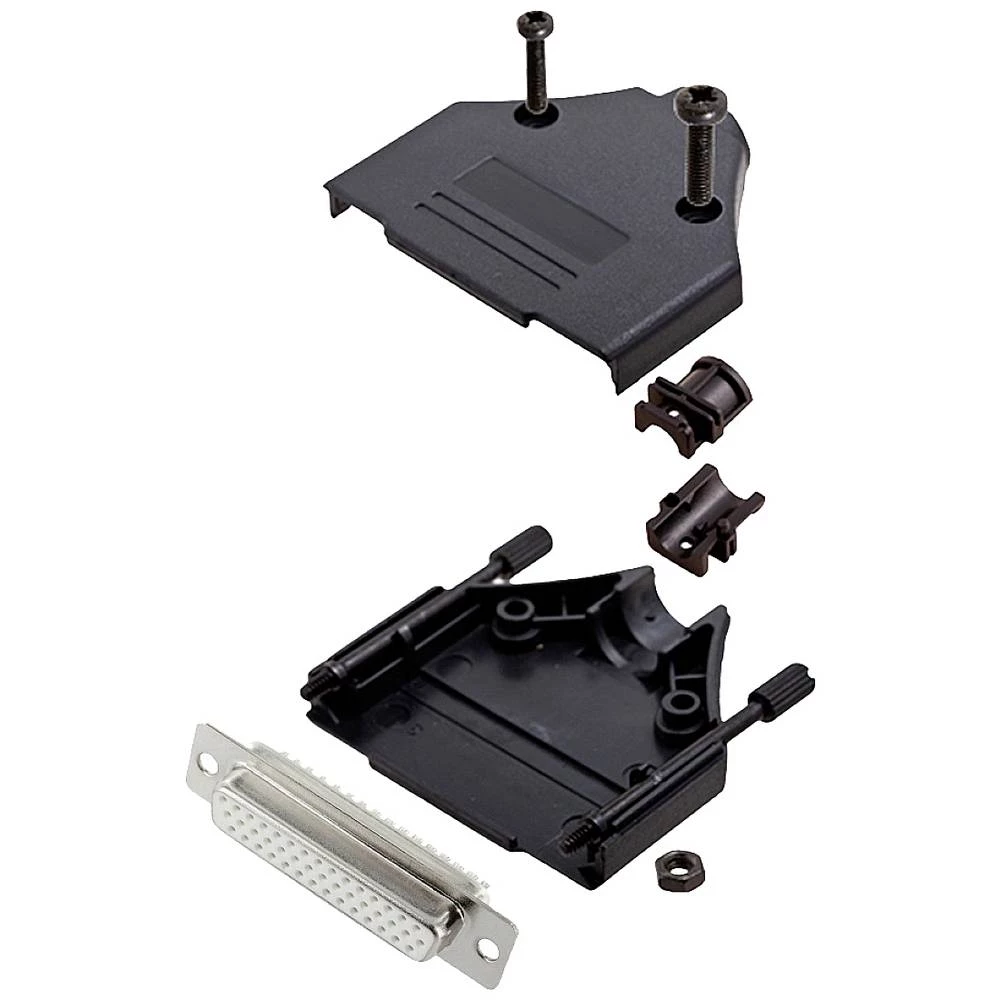 Višestruki ženski konektor D-SUB komplet 180 ° Broj polova: 44 Lemni kup encitech DTPK-P-25-HDS44-W-K 1 ST slika