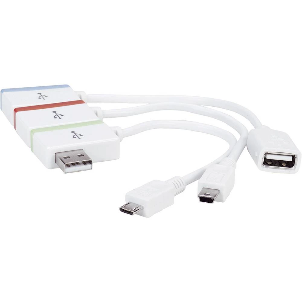 iLynk hub+USB hub Manhattan, mikro & mini USB adapter 19 cm slika