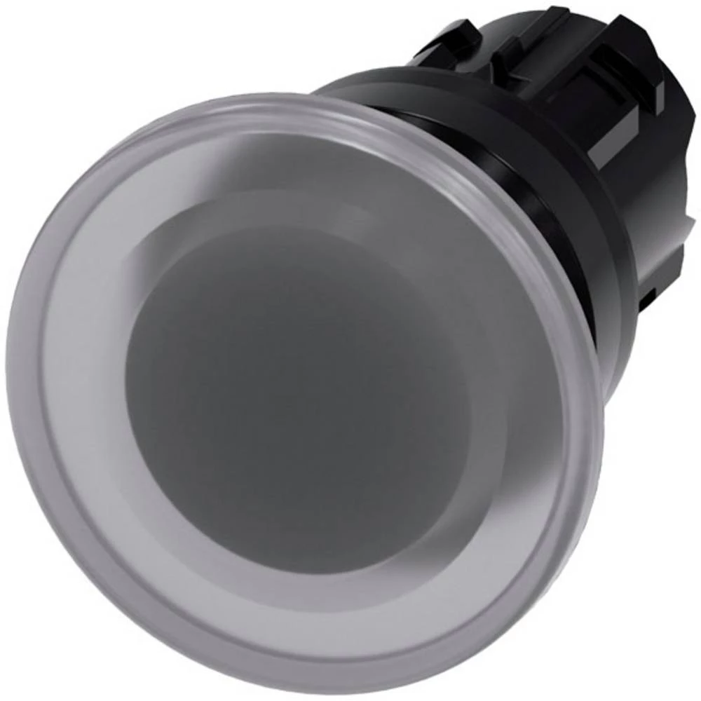 Siemens 3SU1001-1BD70-0AA0 gljivasto tipkalo prednji prsten od plastike dugme crna, bistra   1 St. slika