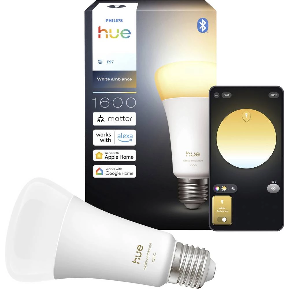 Philips LED žarulja 929003855001 Energetska učinkovitost 2021: D (A - G) Hue White Amb. slika