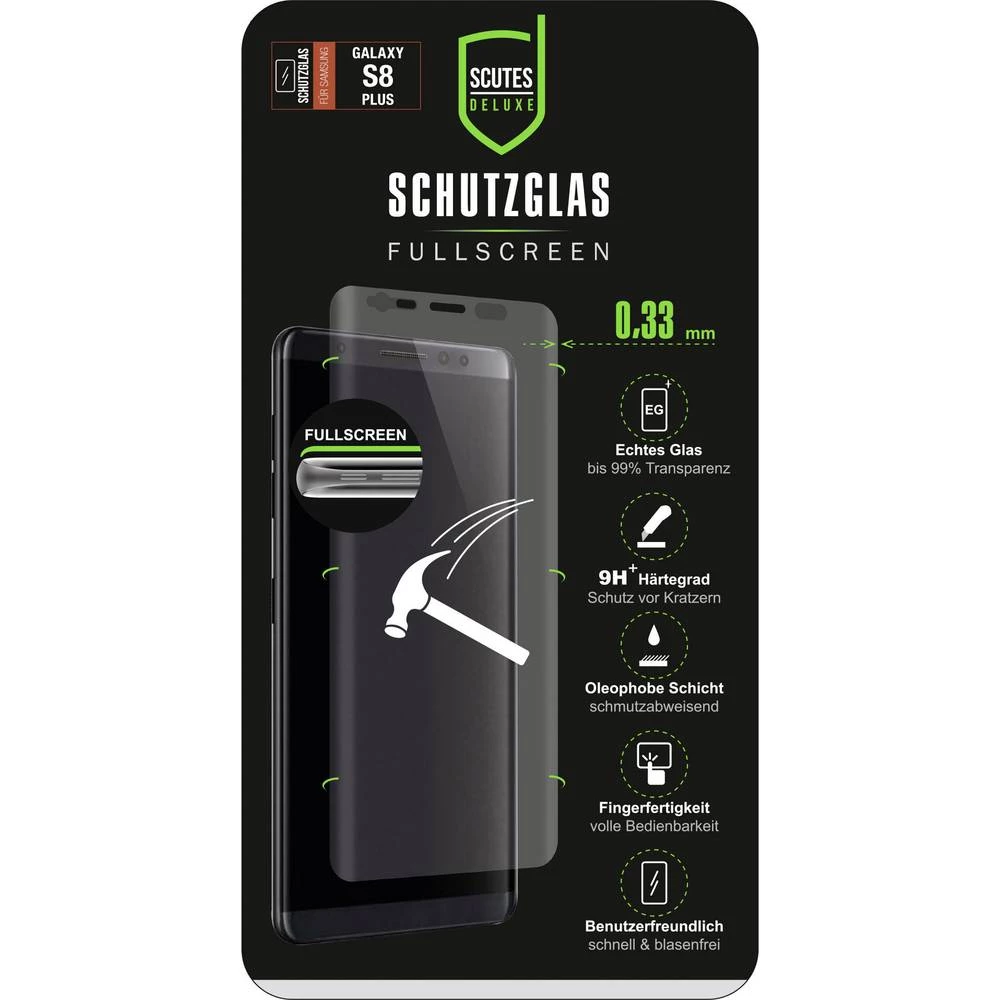 Scutes Deluxe 3D Zaštitno staklo zaslona Pogodno za: Samsung Galaxy S8+ 1 ST slika