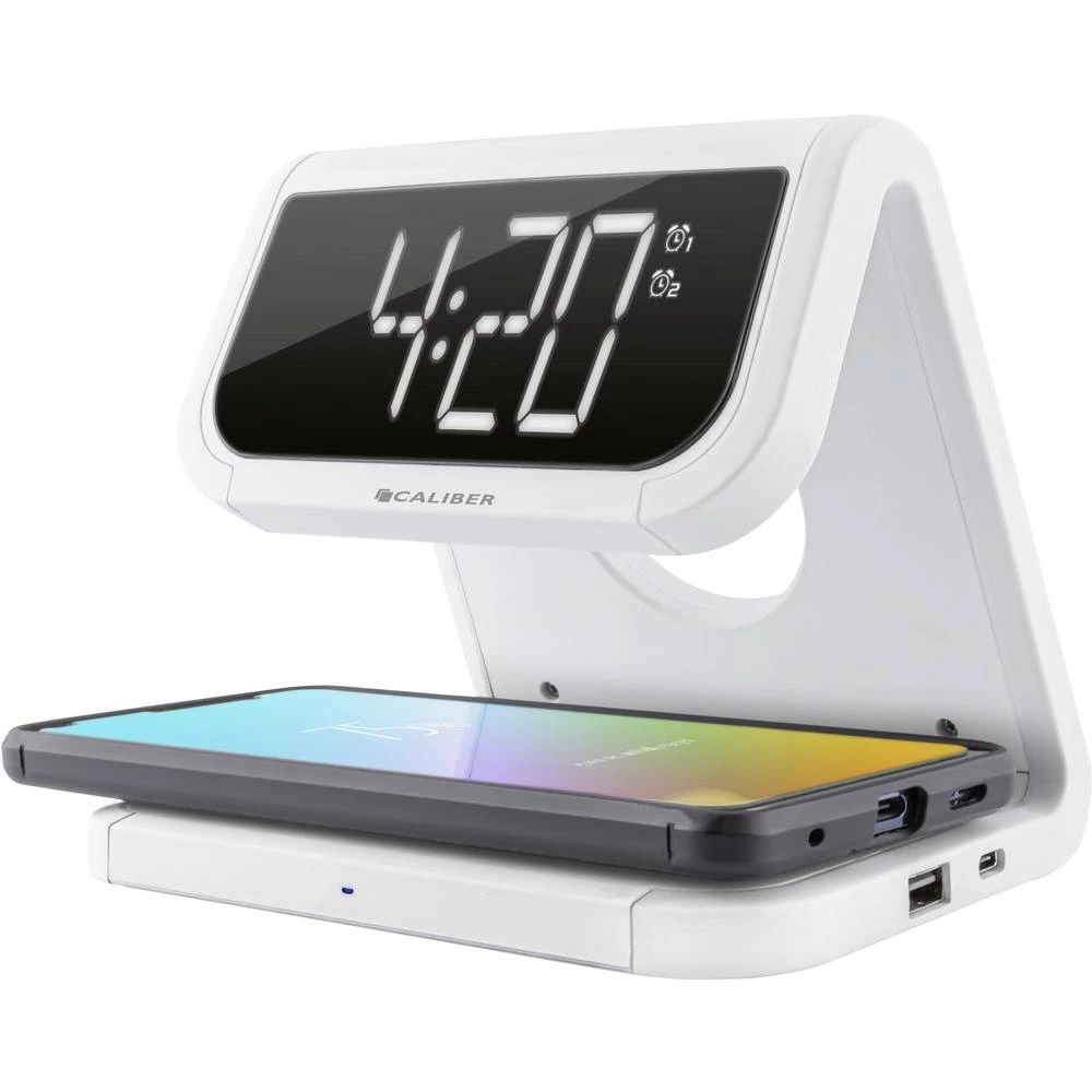 Caliber Audio Technology indukcijski punjač HCG020QI/W HCG020QI/W Izlazi qi standard, USB bijela slika