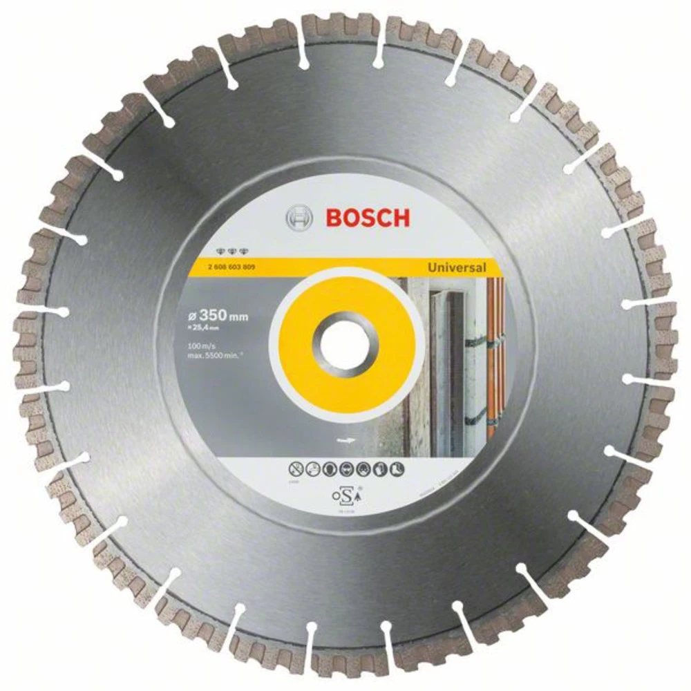 Dijamantna rezna ploča Best for Universal, 350 x 25,40 x 3,3 x 15 mm Bosch Accessories 2608603809 promjer 350 mm 1 ST slika