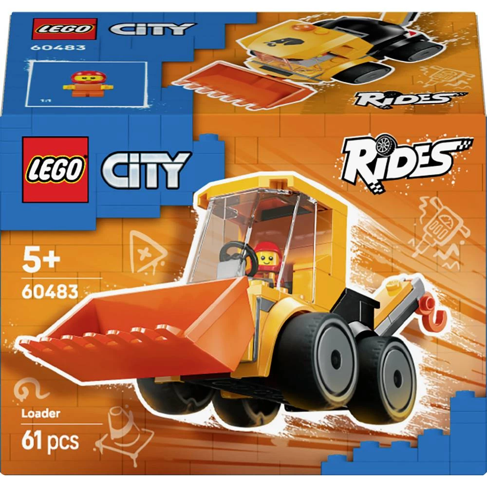 60483 LEGO® CITY Cool Racers – Utovarivač na kotačima (60483); Set za gradnju slika
