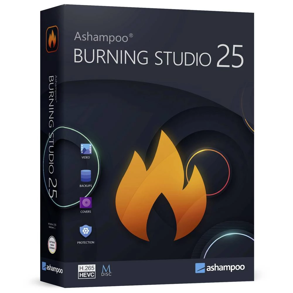 Ashampoo Burning Studio 25 puna verzija 1 licenca Windows burning softver slika