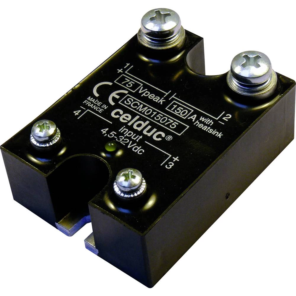 Celduc poluprovodnički relej 100A - 200Vdc - Ctrl 4,5-32Vdc celduc® relais poluvodički relej SCM0100200 100 A 1 St. slika