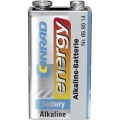 Alkalna blok baterija Conrad energy od 9 V slika