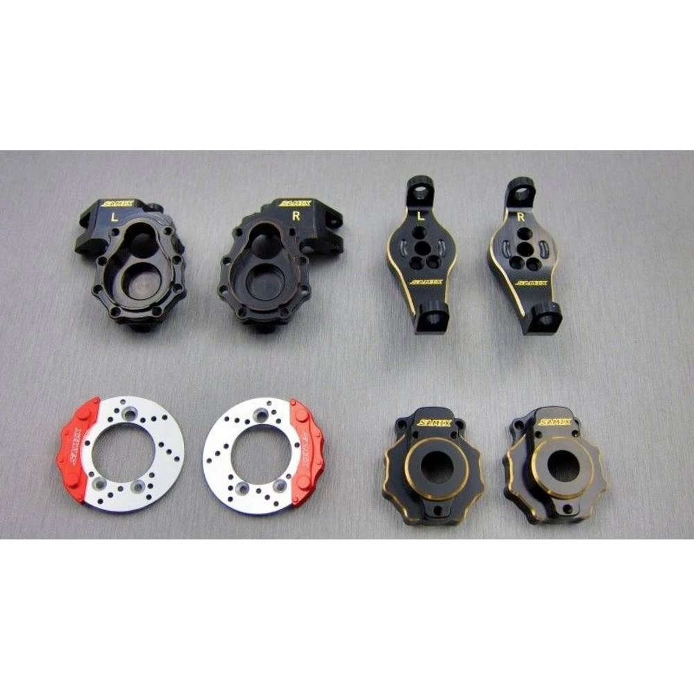 Samix SAM-trx4-4412C4 tuning dio SAMIX TRX-4 mesingani nosač glavčine i nosač glavčine i poklopac portalskog zgloba SAMt slika