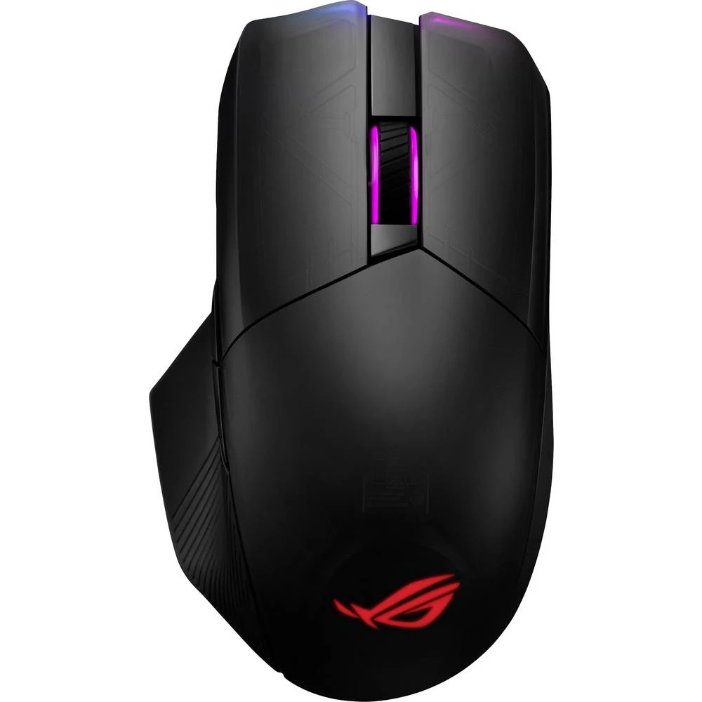 Asus ROG Chakram USB igraći miš optički osvjetljen, wireless charging crna slika