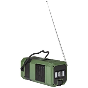 Imperial DABMAN OR 3 vanjski radio DAB+ (1012), UKW (1014), FM ručna obrtaljka, solarni panel, zaštićeno protiv prskanja, otporan na udarce, džepna svjetiljka zelena, crna slika