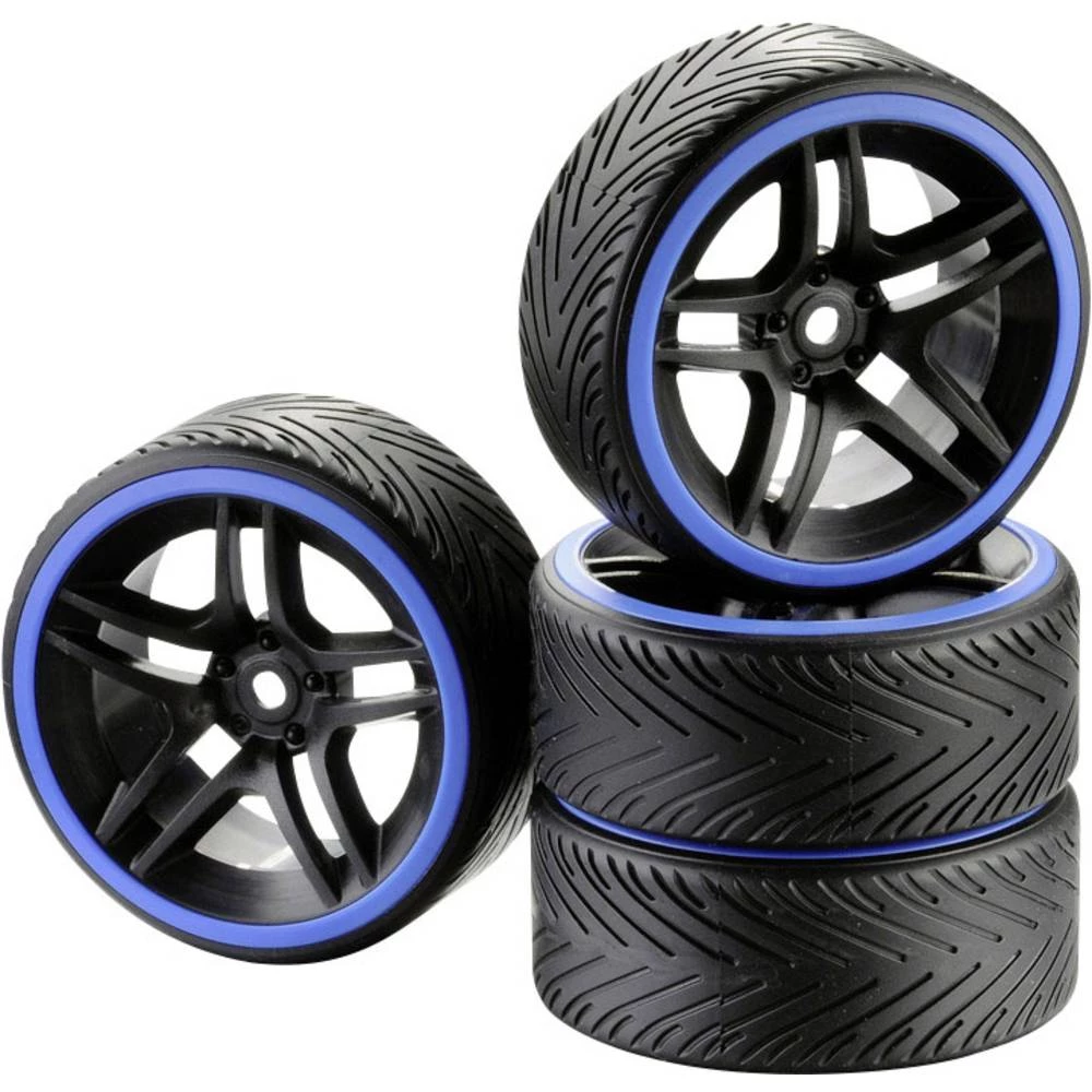 Absima 1:10 Cestovni model Kompletni kotači Drifter A 10 krakova Crna 4 ST slika