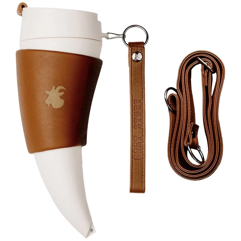 Goat Story  termalna šolja smeđe-bijela boja 350 ml GMbr 12RL slika