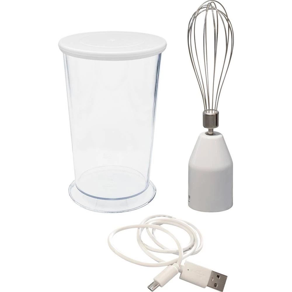 451008 štapni mikser 150 W s posudom za miješanje bijela, srebrna slika