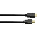 Cordial HDMI Priključni kabel [1x Muški konektor HDMI - 1x Muški konektor HDMI] 1 m Crna slika