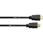 Cordial HDMI Priključni kabel [1x Muški konektor HDMI - 1x Muški konektor HDMI] 1 m Crna