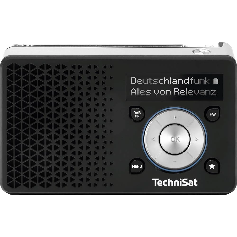TechniSat DIGITRADIO 1 A akumulatorski radio DAB+ (1012), FM DAB+, UKW mogućnost punjenja crna, srebrna slika