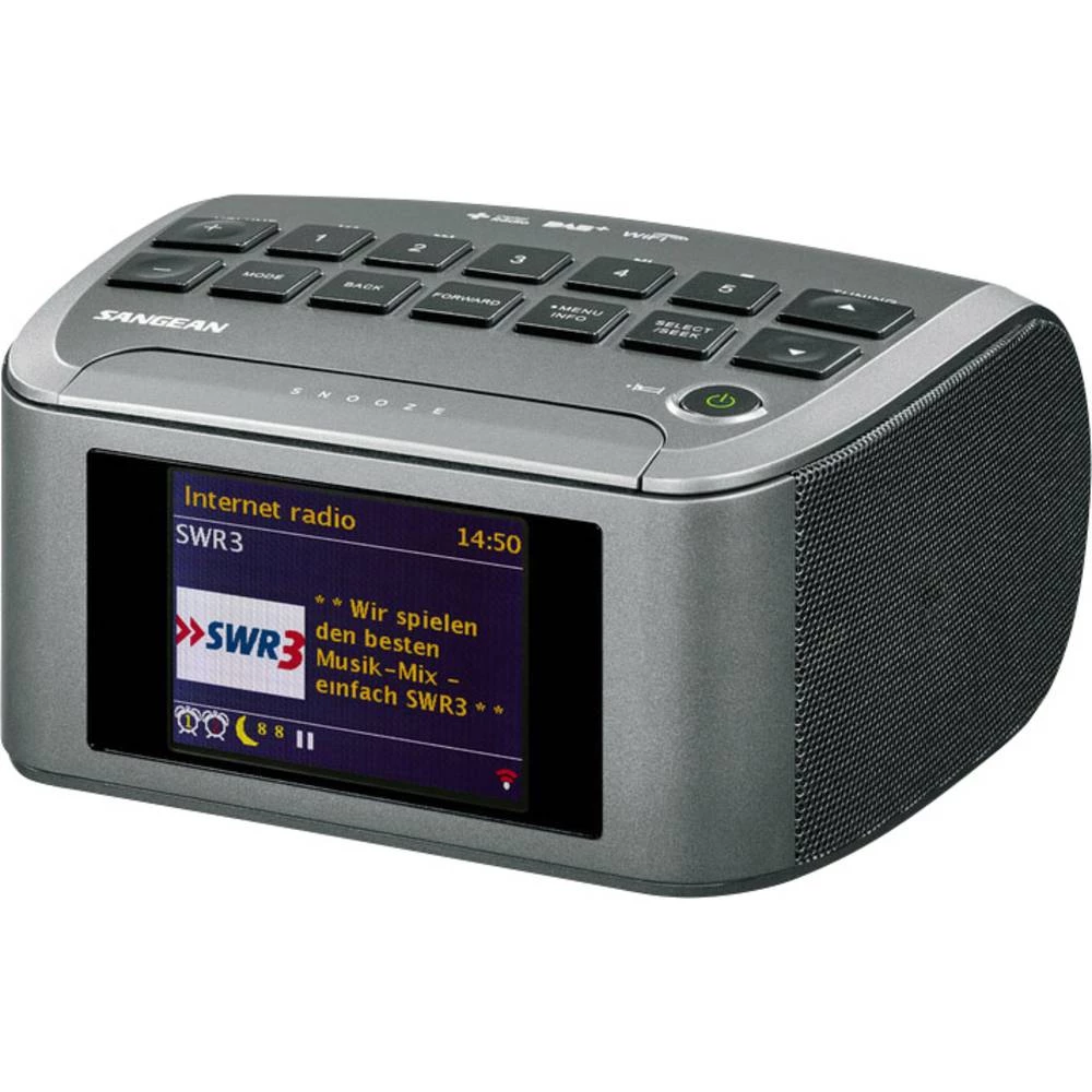 Internet Stolni radio Sangean RCR-11 WF AUX, DAB+, DLNA, Internetski radio , UKW, USB Siva slika