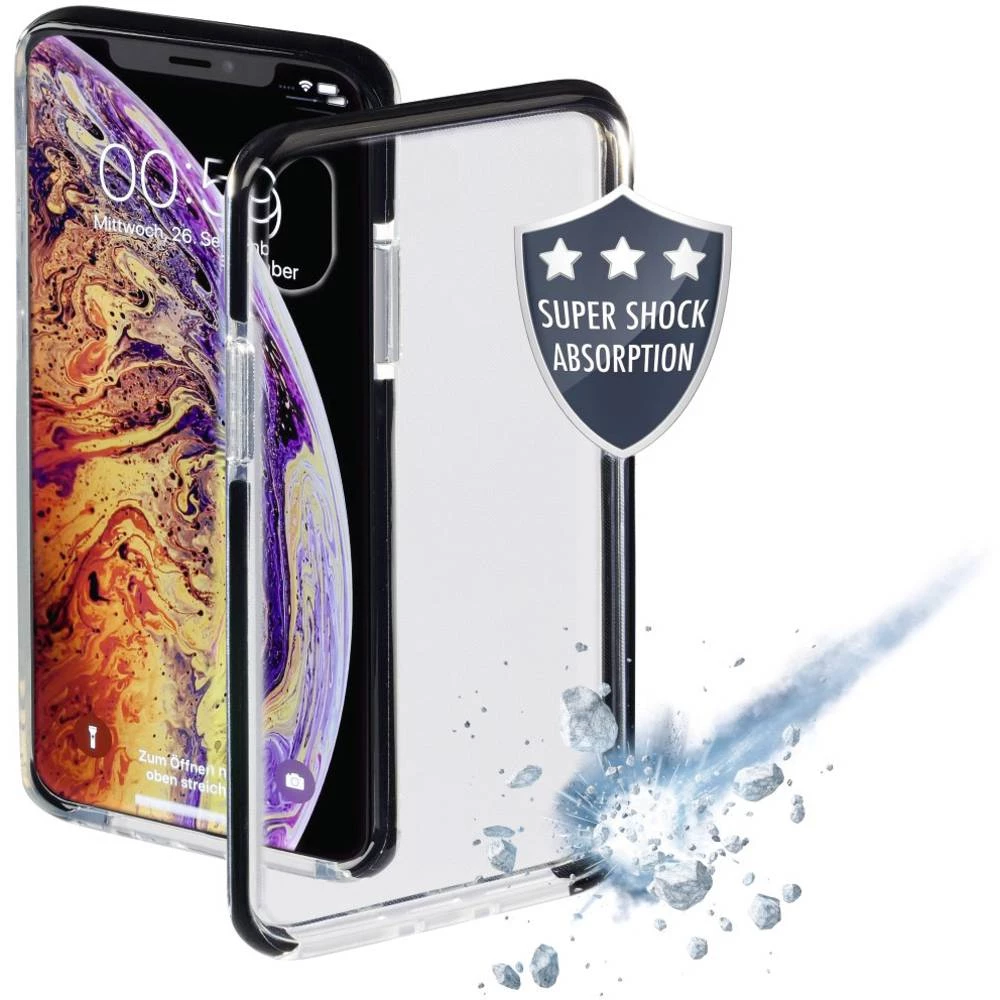Hama Protector Stražnji poklopac za mobilni telefon Pogodno za: Apple iPhone XS Max Crna, Prozirna slika