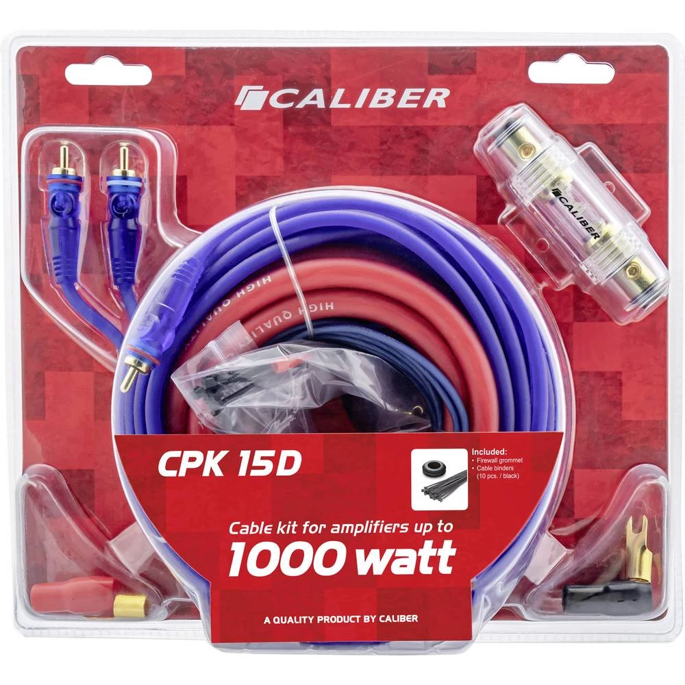 Caliber Audio Technology CPK15D vrsta auto-HiFi-pojačalo-priključak-komplet slika